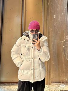 2024 디자이너 남성 겨울 다운 재킷 파파스 살츠먼 프랑스 파리 고급 맨 후드 크롭 재킷 마법사 원래 일관된 방수 직물