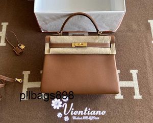 Handbag Keliys Genuine Leather 7A bag 32cm gold brown earth yellow 37 Gold Togo cowhide gold buckle is quite suitable for high-quality goddesses