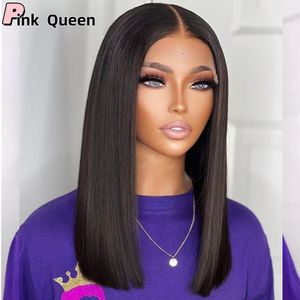 4x4 Straight BOB Wigs 16Inch Women Pre Plucked Lace Wigs Brazilian Lace Wig Human Hair Wig Perruque Cheveux Humains