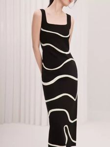 Sukienki designerskie Summer Nowy nadruk mody okrągły rękawa Sym Slim Fit Hip Kamizel