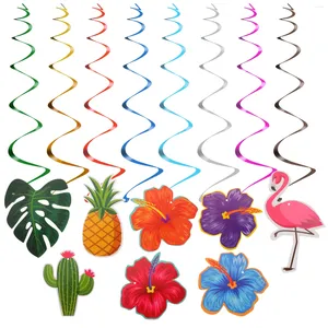 Decorazione per feste Hawaiian Decor decorazioni a spirale Ornamenti sospesi decorano Swirl Luau Paper Tropical Topical Aula Banquet