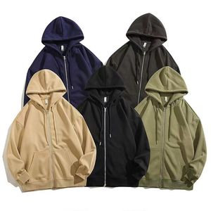 Vår- och höstkläder för män och kvinnor huvtröja designer Ny dragkedja hooded långärmad kappa gran multi-färg klassisk all-match sport casual skjorta