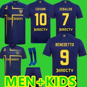 24 25 بوكا جونيورز قمصان كرة القدم الخاصة 2024 2025 قمصان كرة قدم الرجال Kids Kit Cavani Janson Medina Villa Fernandez Benedetto Zeballos Blondel Barco Player