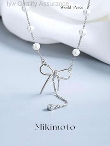 Designer Mikimoto Necklace Necklace Pearl Necklace Womens Light Luce Luxuria e unica catena di colletti Tianakoya Fasmabile e personalizzato 492 492 492