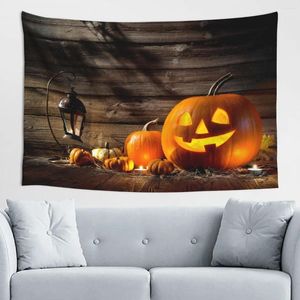 Tapestries Happy Halloween Pumpkins skapar en välkomnande scen med bekvämligheten Non-Stick Live Broadcast Wall Cloth Printing Creative