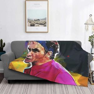 Blankets Wallpaper Federer Illustration Top Quality Comfortable Bed Sofa Soft Blanket Art