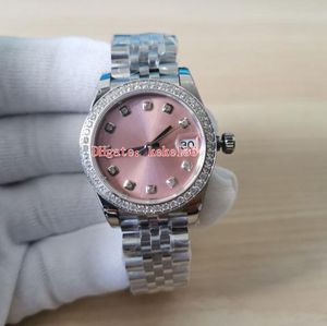 GM Relógio Top Ladies Wristwatches 278384rbr 278384 31mm Dial rosa Sapphire inoxidável 904L Diamond ETA 3235 Jubileu de movimento Automat7594480