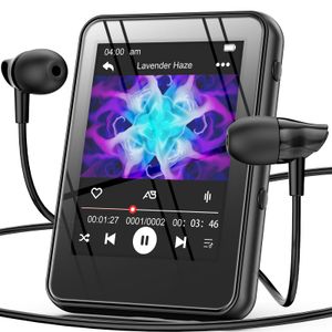 64 GB MP3 Playerwith Bluetooth, bärbar digital musik MP3 MP4 -spelare för musikälskare med röstrekord FM Radioalarm