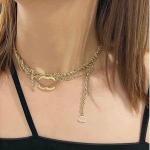 Wysokiej jakości projektant listu wisja marka Naszyjnik Chunky Choker Choker Women Crystal Design Pendants Wedding Biżuter