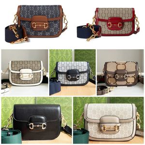 1955 Hor Leder Umhängetaschen Kreuzkörper Luxus Designer -Taschen Handtaschen Einkaufstaschen Brieftaschen Flanell Kette Herbst Schulter Messenger Tasche Totes Brief Abend Party