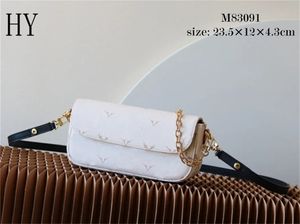 Projektant luksusowe torebki portfel na łańcuchu bluszczowy łańcuch długi pojedyncze paski torebki ramię M83091 HASP UP UP Crossbody torebki 7A Najlepsza jakość