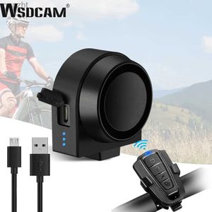 Alarmsysteme WSDCam Fahrrad Alarm wasserdicht USB Ladung Fernbedienung 110 dB Fahrrad Lichtschutzschutz WX