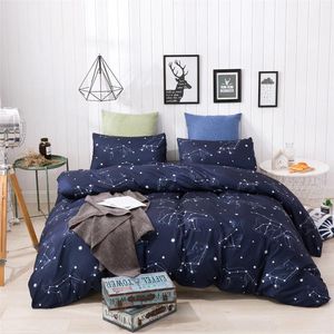 Bettwäsche Sets Denisroom Duvet Cover Blue Set Doppelbett Bettdecke Zwillinge King Starry Constellation Muster AB91#