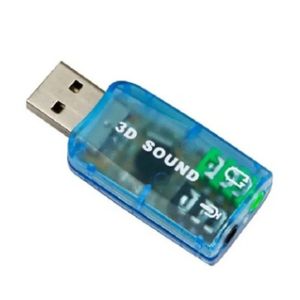 ミニ外部USBサウンドカードアダプターUSBから3Dオーディオ5.1チャンネルサウンドプロフェッショナルマイク3.5mmヘッドフォンジャックオーディオアダプテ