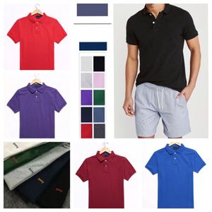 Masculas camisetas polos de verão pequeno crocodilo bordado roupas homens e mulheres letras soltas algodão mangas curtas de tamanho asiático camisa de casal múltipla cor