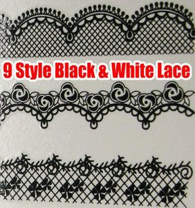 18pcs Black White Wilda Art Art Decals Transfer trasferimenti Wilda Art Wraps Wraps Sexy Strip Tattoo per Natural False 7046098