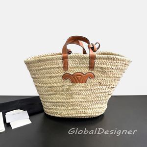 women woven beach tote bag straw casual maxi shopping large capacity picnic knitting designer handbag wallet shopper handle luxury top quality summer Palm 7A