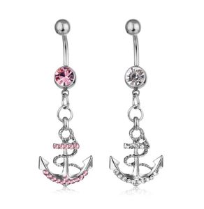 D0438 The anchor style Belly Button Navel Rings mix colors ring body piercing jewelry3354993