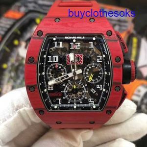 Lastest RM Wrist Watch RM011 Automatisk Mechanical Watch Series RM011-FM NTPT Red Limited Edition Fashion Leisure Sports Chronomete