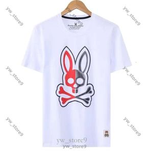 Shirt Men Psychological and Bunny Women Designers magliette sciolte per tees oversize Abbigliamento Tops maglietta coniglietto mans casual petto lettere camicia b921