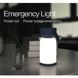Tischlampen Outdoor Camping Minimalist Lampe drei Farblicht Quelle Touch -Einstellung USB -Ladeatmosphäre tragbare Nacht