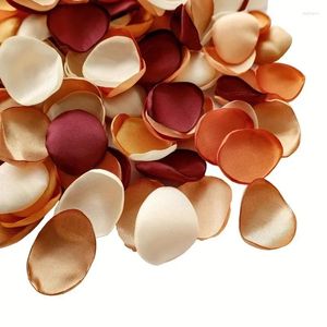 Decoração de festa 200pcs Rose Petals Cetin para Wedding Flower Girl Basket Mesa Centerpieces Dinner Confetti