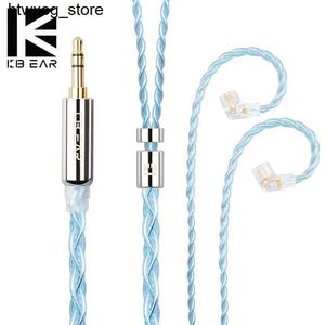 Headphones Earphones KBEAR ST6 Plus Crystal 25 Cores 2M Long Upgrade Cable 4N Oxygen free Copper Silver plated MMCX/QDC/2PIN Connector For KS1 Star r S24514 S24514