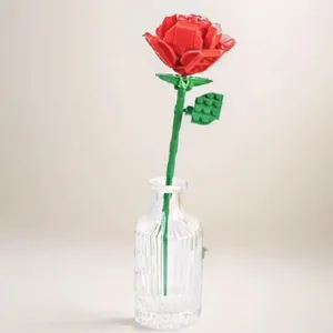 Dekoratif Çiçekler Yaratıcı Diy Çiçek Dekorasyon Çift Rose Buket Yapı Blası Hediye Kız Çocuk Montaj Oyuncak