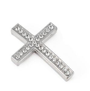 Componenti Tsunshine Connector Metal Bead Shamballla Bracciale in argento intarsio in cristallo bianco per la produzione di gioielli fai -da -te1168629