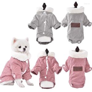 Roupas de vestuário para cães espessadas e quentes cordeiro fofo de pelúcia de pelúcia de pelúcia de petinho de pet gato outono de inverno estilos de inverno