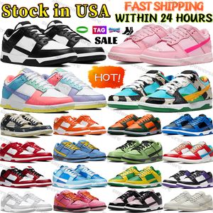 Men Local Warehouse sneakers US Stocking designer running shoes for men in USA white black low mens shoe womens casual trainers women Triple Pink team orange green