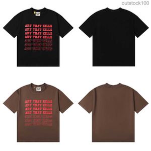 Original 1: 1 varumärkesdesigner Galery Dapt T-shirt Amerikansk modemärke Konst Killar Personlig tryckt kortärmad t-shirt Summer Tshirt med riktig logotyp