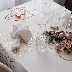 Panno da tavolo 1pc per matrimoni per baby shower star natalizi di natale corridore mesh gelded glitter sottile