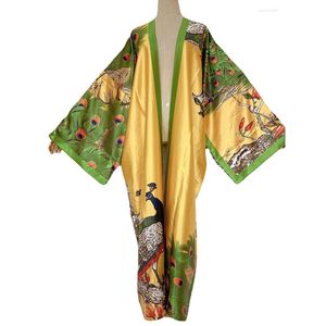 Ethnic Clothing Long African Maxi Dress Women Fl Sleeve Cardigan Boubou 2023 Fashion Print Loose Bazin Riche Robes Vestidos Drop Del Dh9Yb