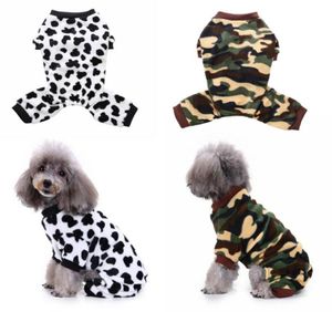 Dog Apparel UK Vacas de animais de estimação Pijama de camuflagem de camuflagem de pinos de pinos de pavilhas de cachorro suave roupas de natal roupas de natal9935256