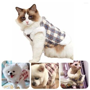 Одежда для собак Осень зимняя кошка высококачественная кожаная норка одежда плюс бархатный пижам щенк