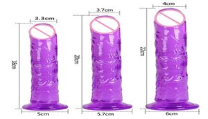 Skin Feeling Realistic Dildo Oversized Penis Crystal Simulation with Suction Cup Sex Toys for Woman Strapon Female Masturbation9797837