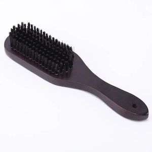 Wanmei Large Vintage Oil Head Comb Bathing Brush Facial Beard Cleaning Comb Coffee Solid Wood Large Rubbing Back Brush