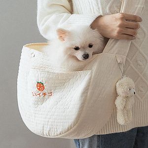 Carrier per gatti vettore di animali domestici per zaino traspirante per sponsole in cotone esterno cani a fionda singoli borse da comfort