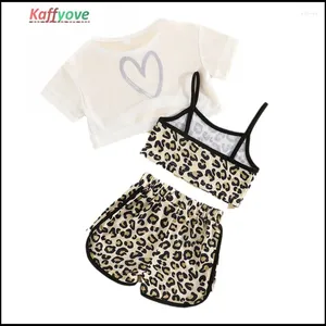 Set di abbigliamento biobella per bambini abiti da ragazza set love top corti pantaloni da maglietta 3-8 anni estate hoilday regalo di compleanno per bambini