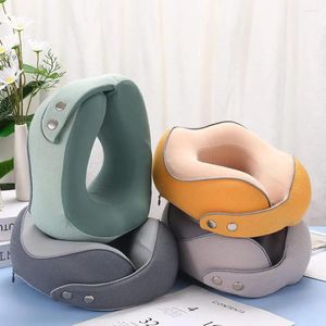 Pillow Neck Travel Adjustable Magnetic Snap U Shape Portable Head Rest Nap For Sleeping Supplies