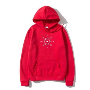 Felpa con cappucci da uomo Spazzanti da uomo Opera di abbigliamento touhou hitbox (rosso bianco) Sweatshirshir Women Weterwear Y240510