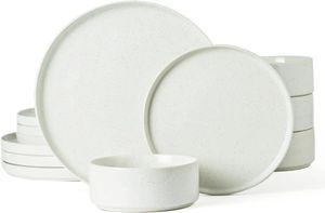 Plates and Bowls Set 12 Pieces Dinnerware Sets Dishes for 4 240508