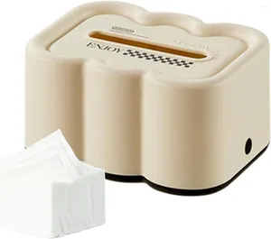 Scatole di stoccaggio Wipes Wipes Dispenser Box Tissues Porta del caso |Nessun autoadesivo per pugni con coperchio per il bagno di auto c