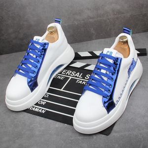 New low-top casual men's shoes Breathable small white shoes trend Korean version of summer board shoes inside increase cowhide A3