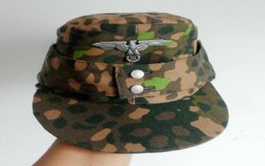 BERETS MILITÄR TYSKA ARMY M43 FIELD CAP HAT M44 Pea Dot Eagle Badge Insignia Cotton Full Size3232808