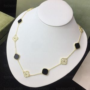 donna collana oro collana di trifoglio Fashion Classic Gold Rose Gold Sier Tasted Pendant per Womengirl Designer Jewelry Gift Whale Nature 1097