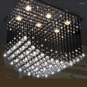 천장 조명 현대 고급스러운 K9 Crystal Ball Lamps 식당 엘리