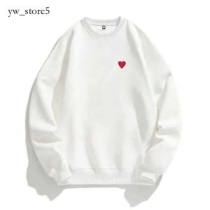 Comes des Garcon Hoodies Sweatshirts Designer Spela Comes Jumpers des Garcons Letter Brodery Långärmning Pullover Women Red Heart Loose Sweater Clothing 554