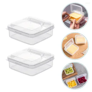 Storage Bottles Cheese Slices Organizer Fridge Containers Butter Packaging Box Set Dishes Savers Keeper Cottage Fruit